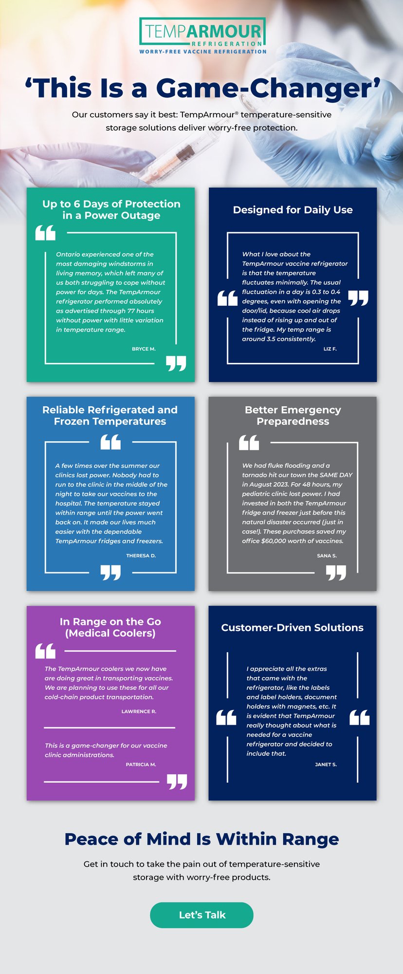 Testimonials infographic cover