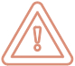 Warning symbol in triangle icon